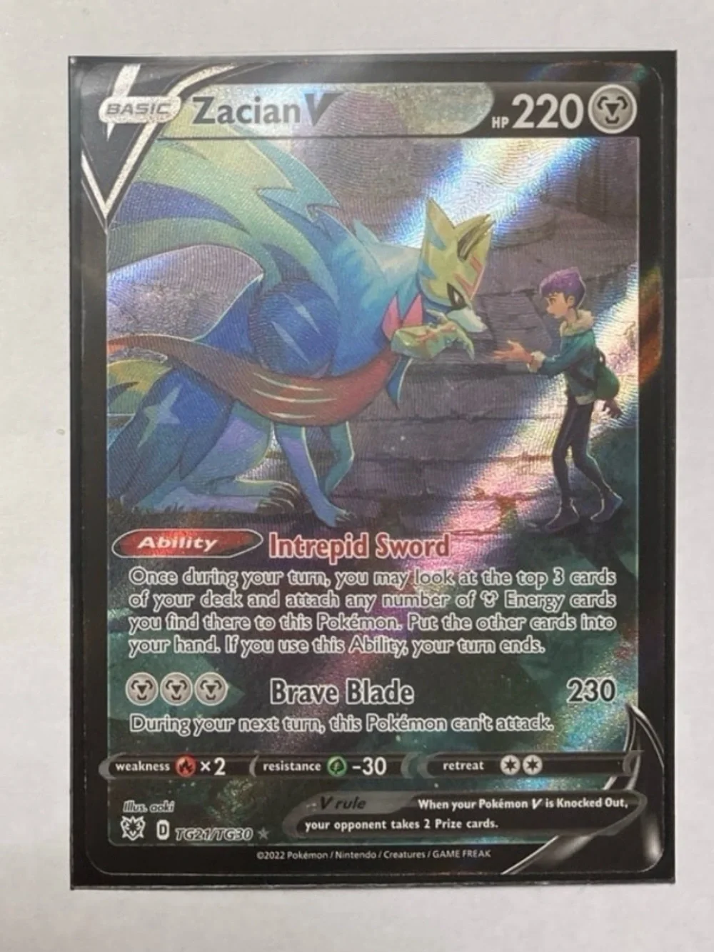 Pokemon zacian tg21